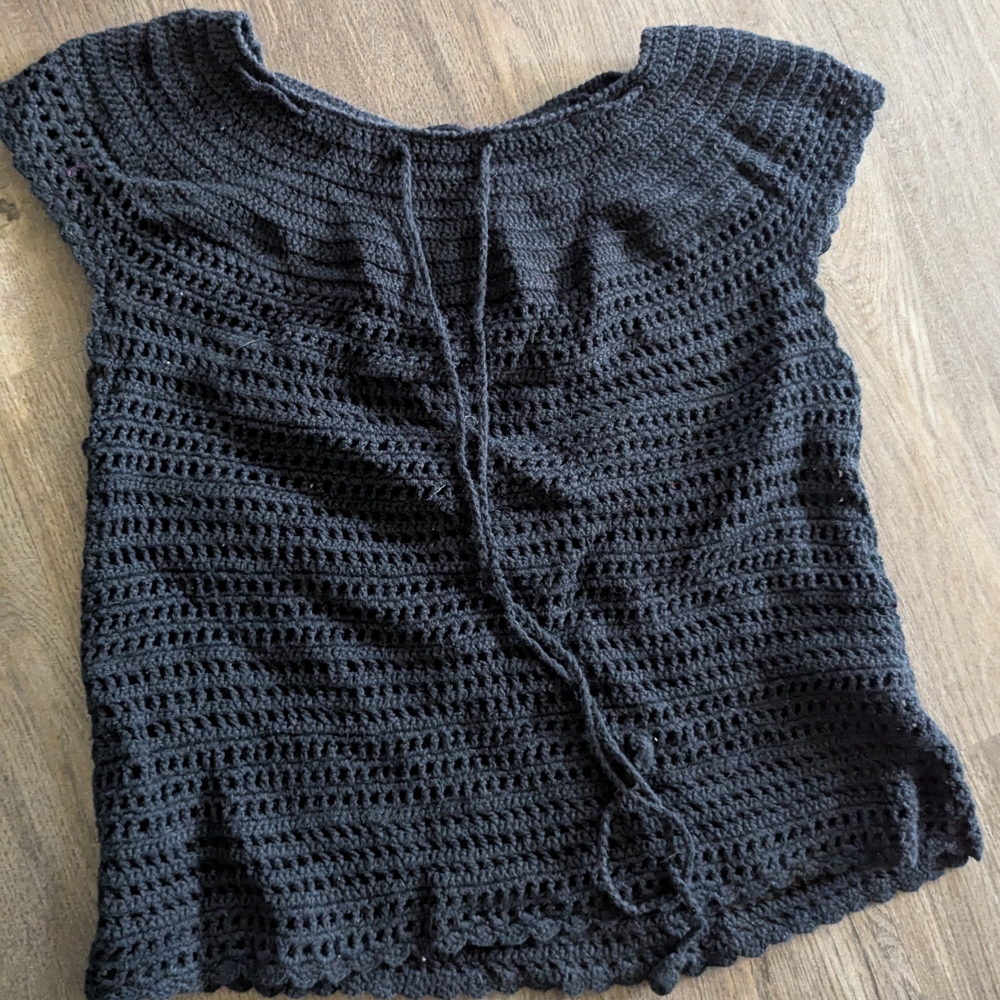 Y2K Vintage Crochet Top
